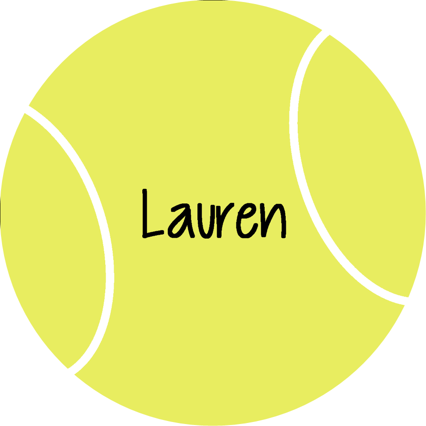 Personalized Tennis Ball Label PNG Image