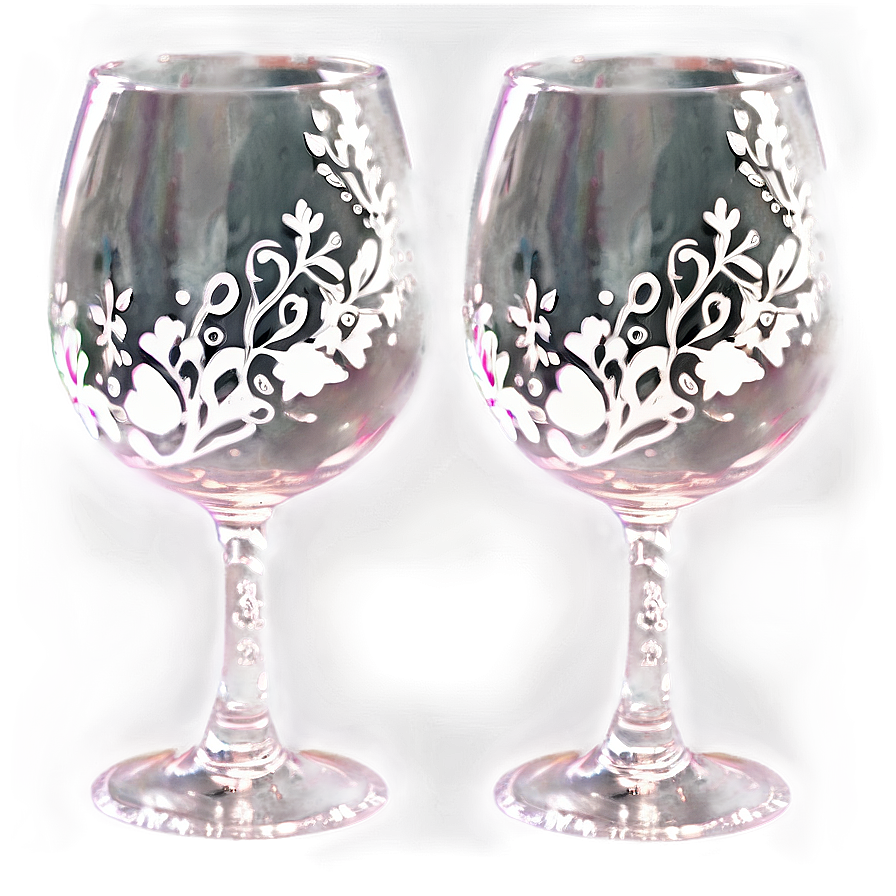 Personalized Wine Glasses Png Iqf70 PNG Image