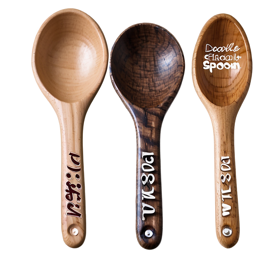 Personalized Wooden Spoon Png Xax PNG Image