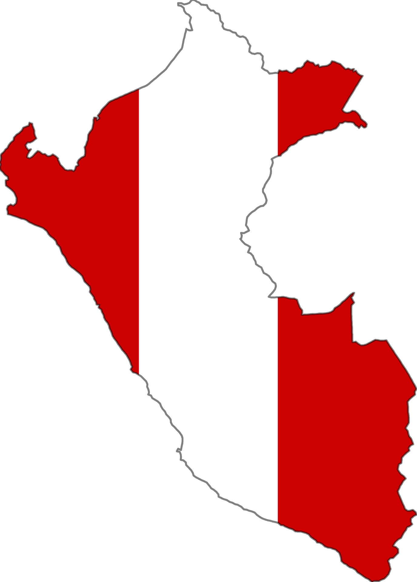 Peru Map Outlinewith Flag PNG Image