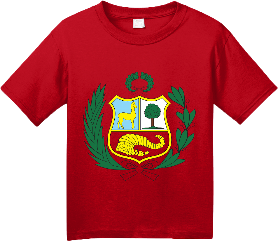 Peruvian Coatof Arms T Shirt PNG Image