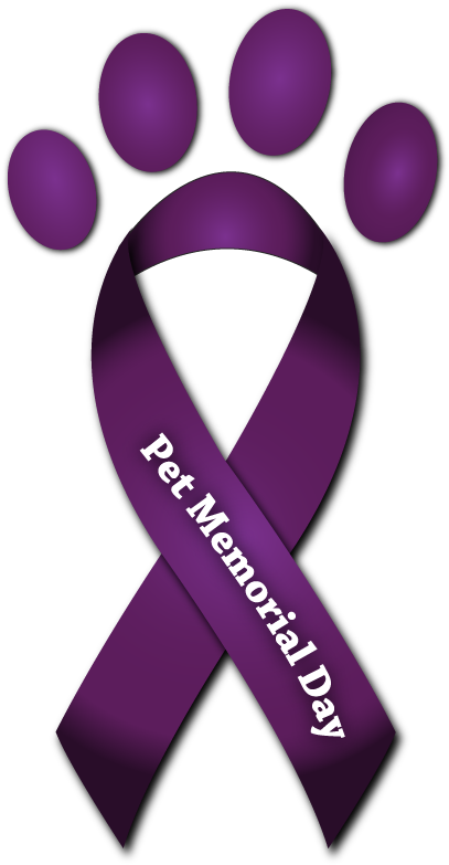 Pet Memorial Day Ribbon PNG Image