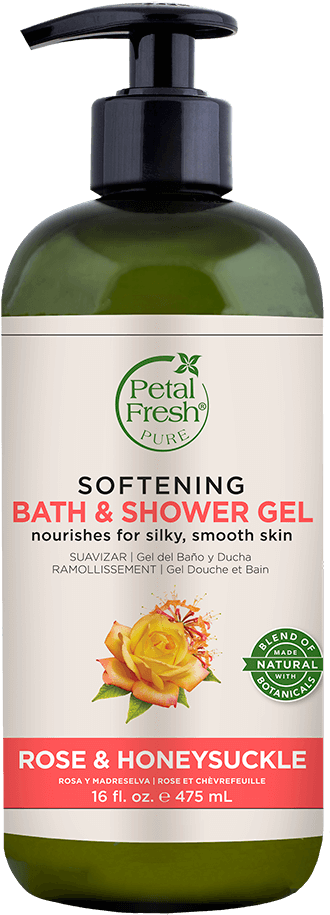 Petal Fresh Softening Rose Honeysuckle Shower Gel PNG Image