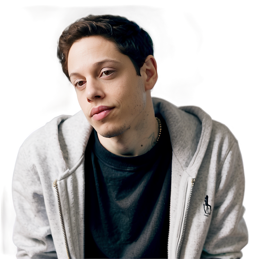 Pete Davidson Black And White Png 80 PNG Image