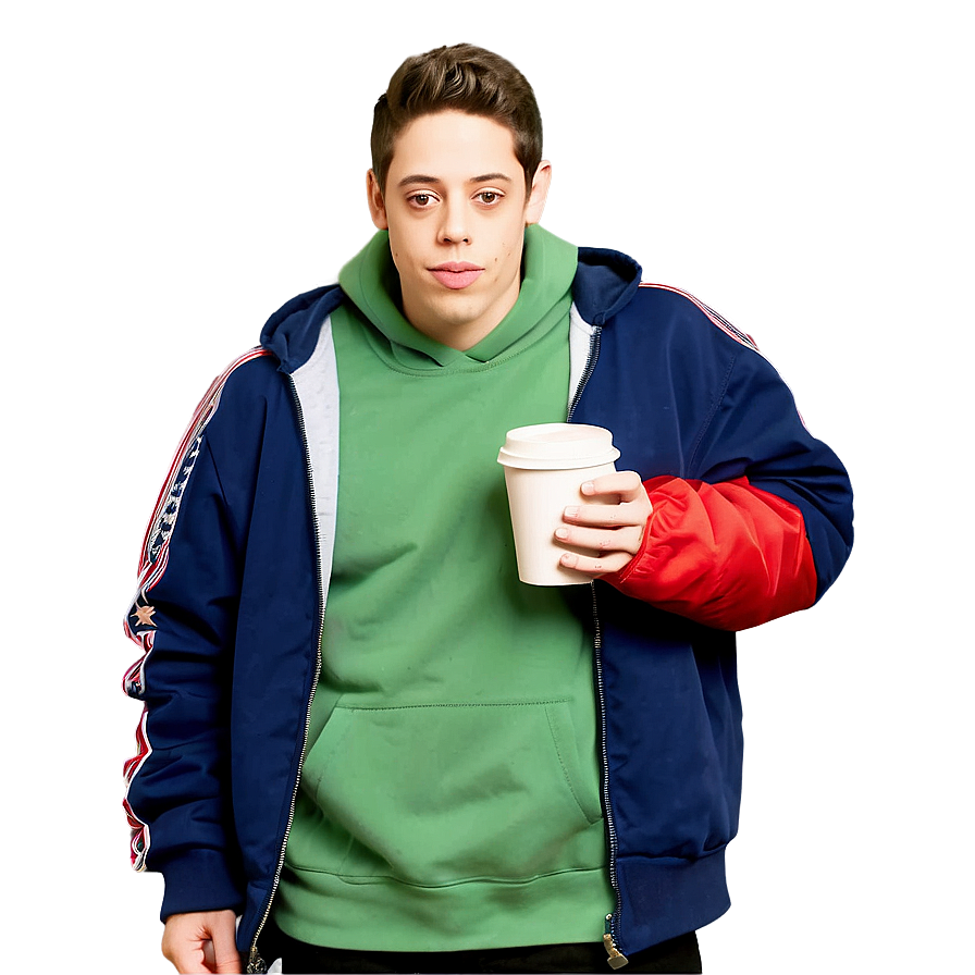 Pete Davidson With Coffee Png Urh PNG Image