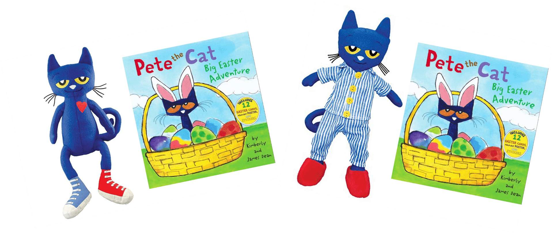 Pete The Cat Easter Adventure Promotional Material PNG Image