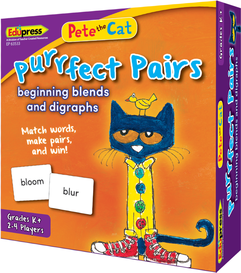 Pete The Cat Purrfect Pairs Game Box PNG Image