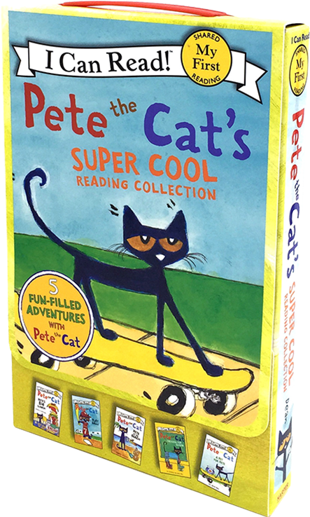 Pete The Cat Super Cool Reading Collection PNG Image