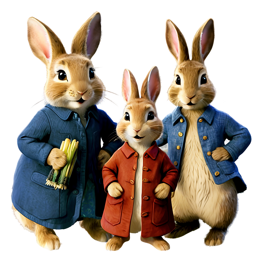 Peter Rabbit And Siblings Png Ids PNG Image