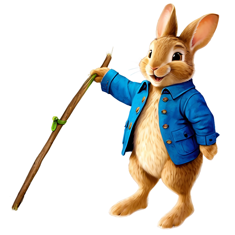 Peter Rabbit In Blue Jacket Png Wed68 PNG Image