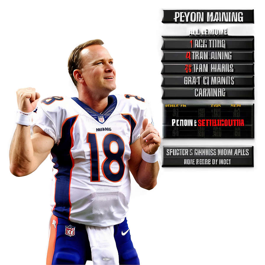 Peyton Manning All-time Great Png Eif29 PNG Image