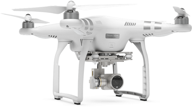 Phantom Drone Profile View PNG Image