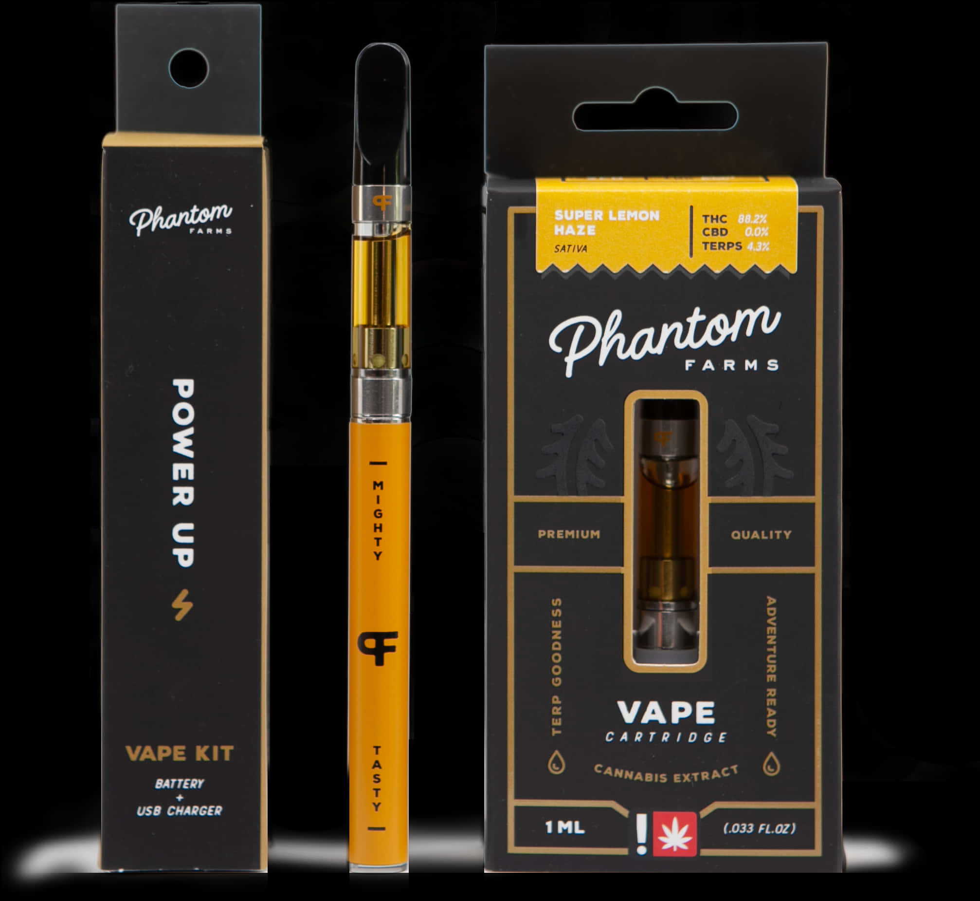 Phantom Farms Vape Kitand Cartridge PNG Image