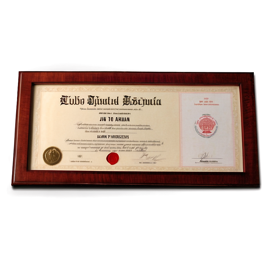 Phd Diploma Png 57 PNG Image