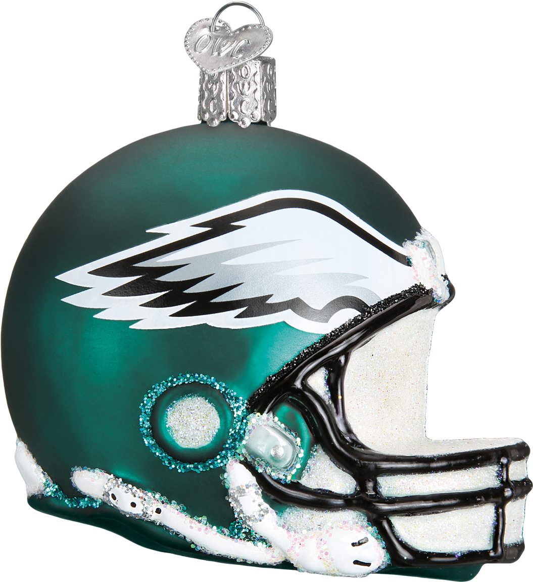 Philadelphia Eagles Helmet Ornament PNG Image