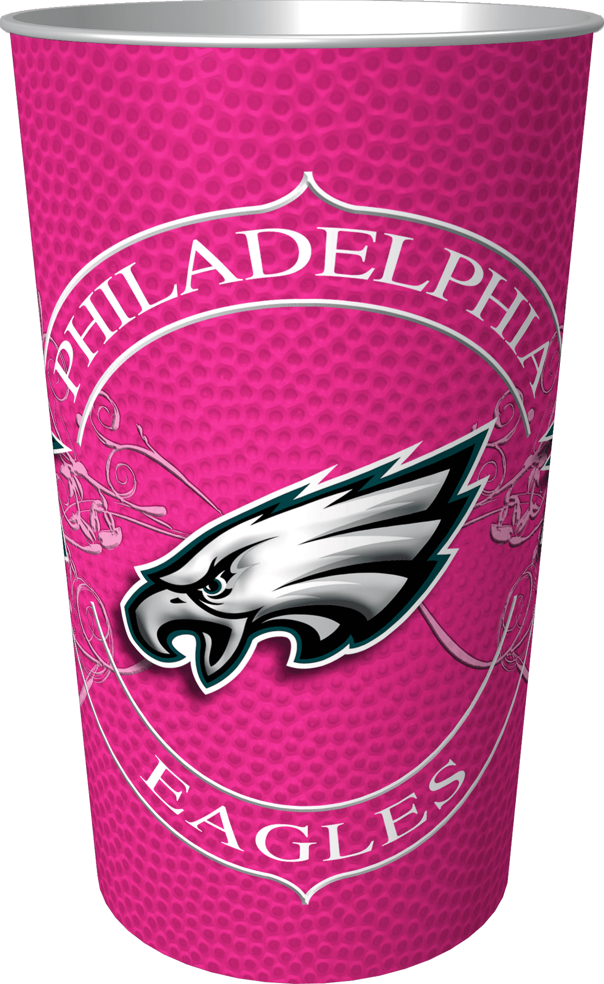 Philadelphia Eagles Pink Cup Design PNG Image