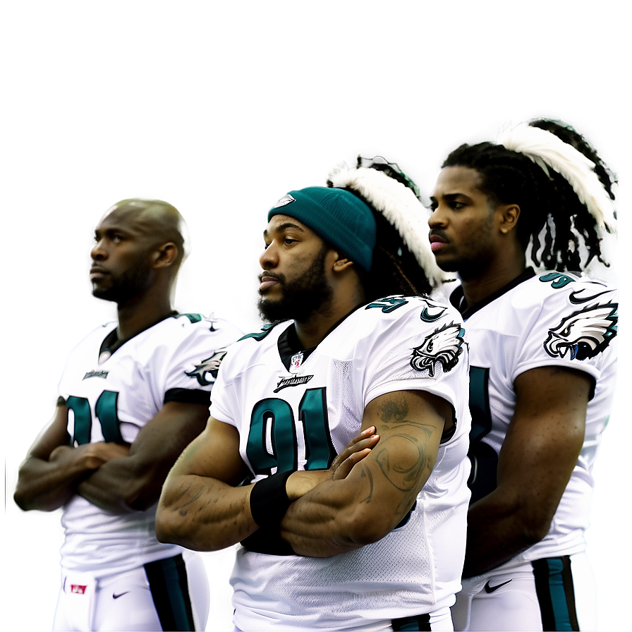 Philadelphia Eagles Team Huddle Png Wbq PNG Image