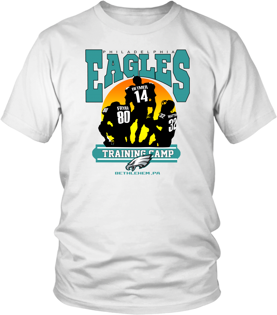 Philadelphia Eagles Training Camp T Shirt Design PNG Image