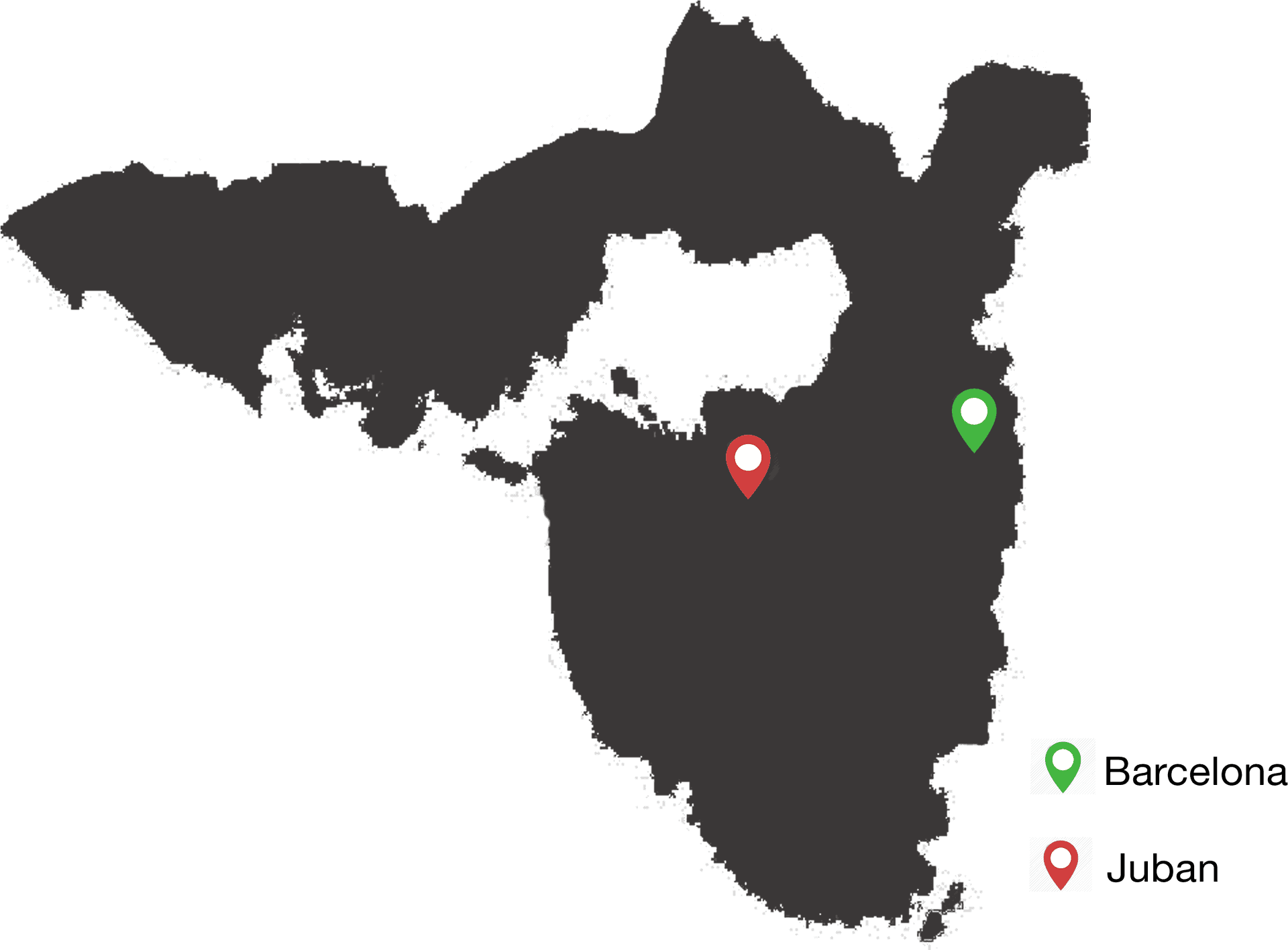 Philippines_ Map_ Barcelona_ Juban_ Points PNG Image