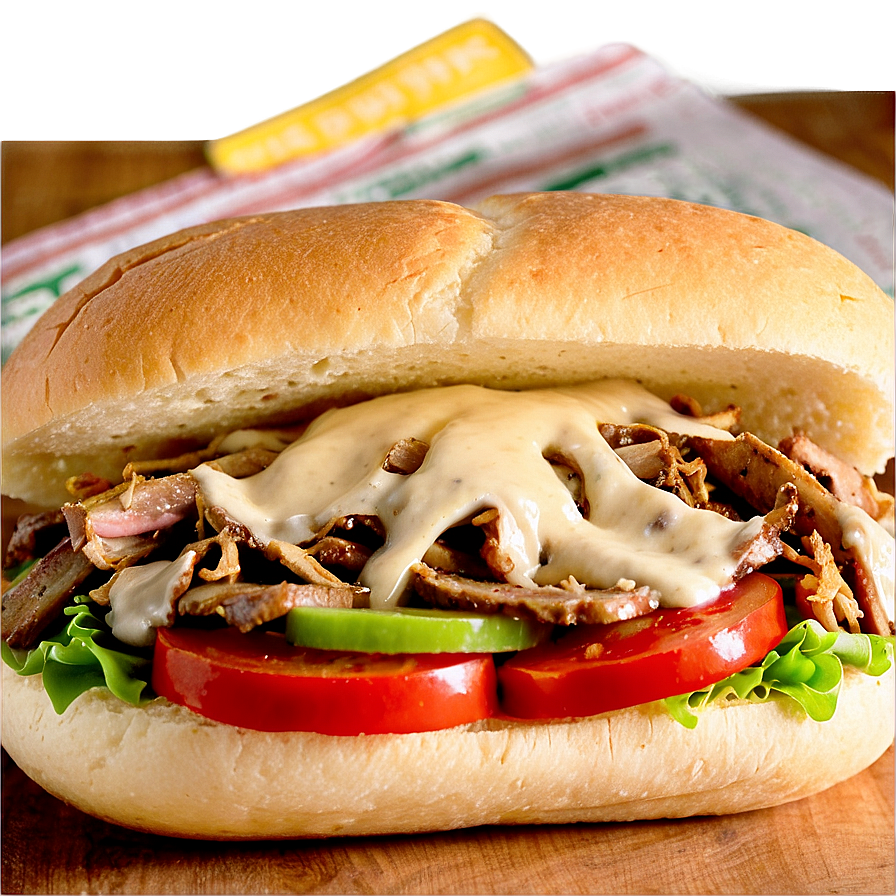 Philly Cheesesteak Chicken Sandwich Png Uct PNG Image