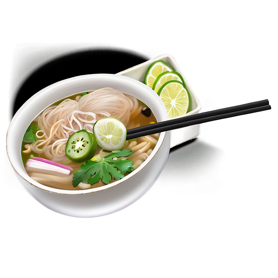 Pho Soup Bowl Top View Png 9 PNG Image