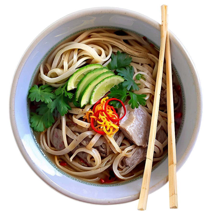 Pho With Egg Noodles Png Rmv58 PNG Image