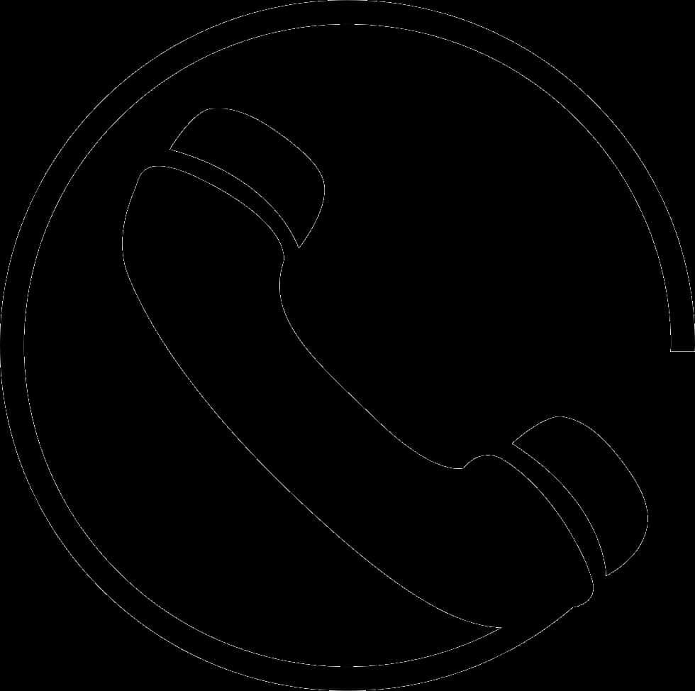 Phone Call Icon Outline PNG Image