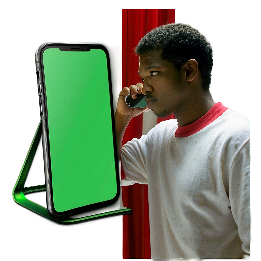 Phone Green Screen D PNG Image