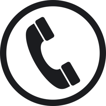 Phone Icon Black Background PNG Image