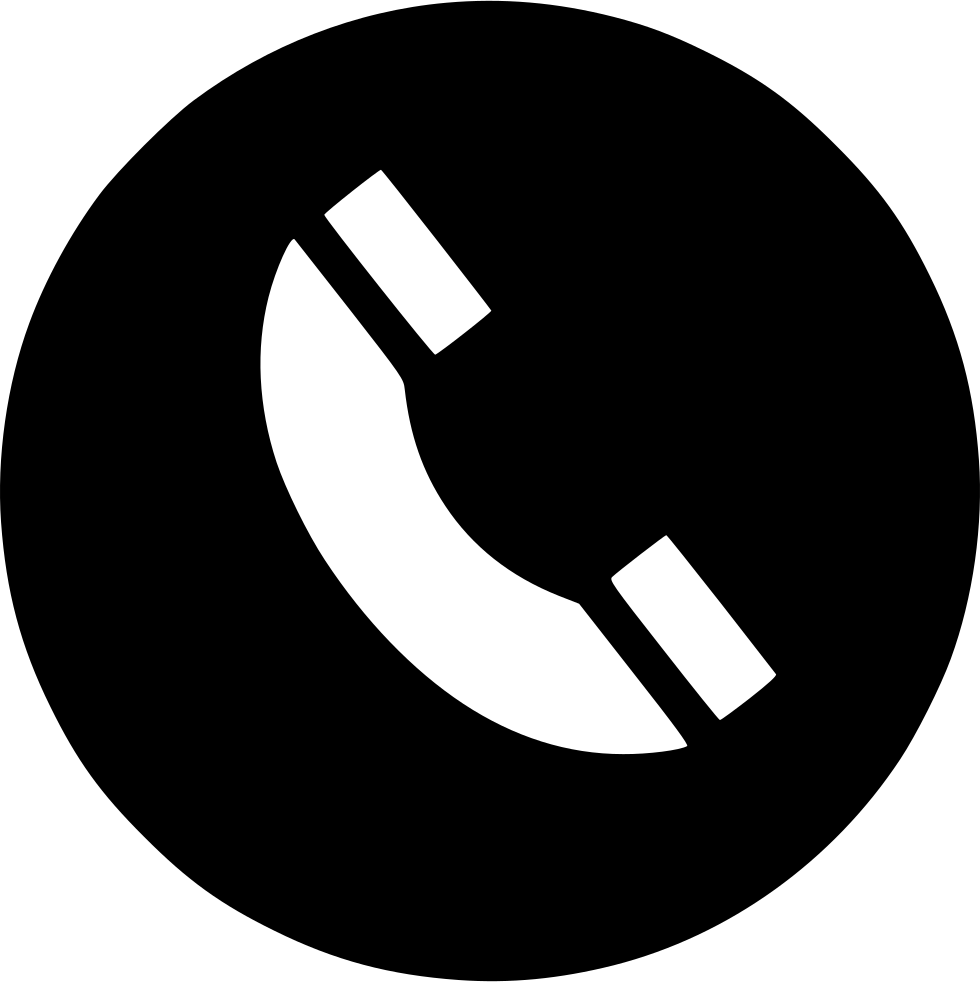 Phone Receiver Icon Black PNG Image