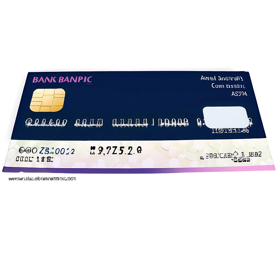 Photorealistic Bank Check Png 74 PNG Image