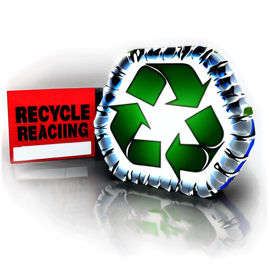 Photorealistic Recycle Sign Png Afc PNG Image