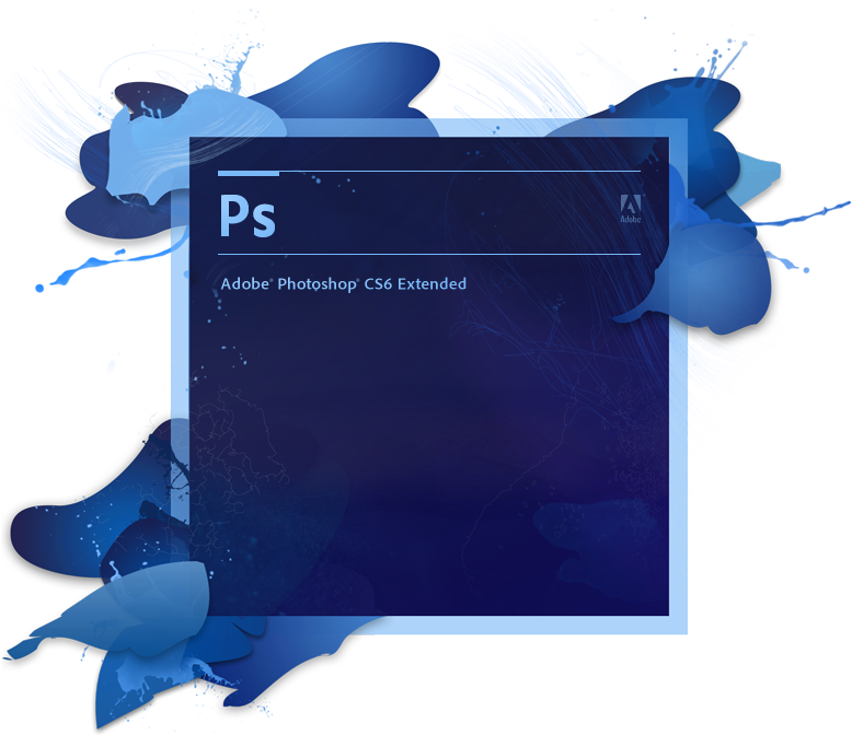 Photoshop C S6 Extended Splash PNG Image