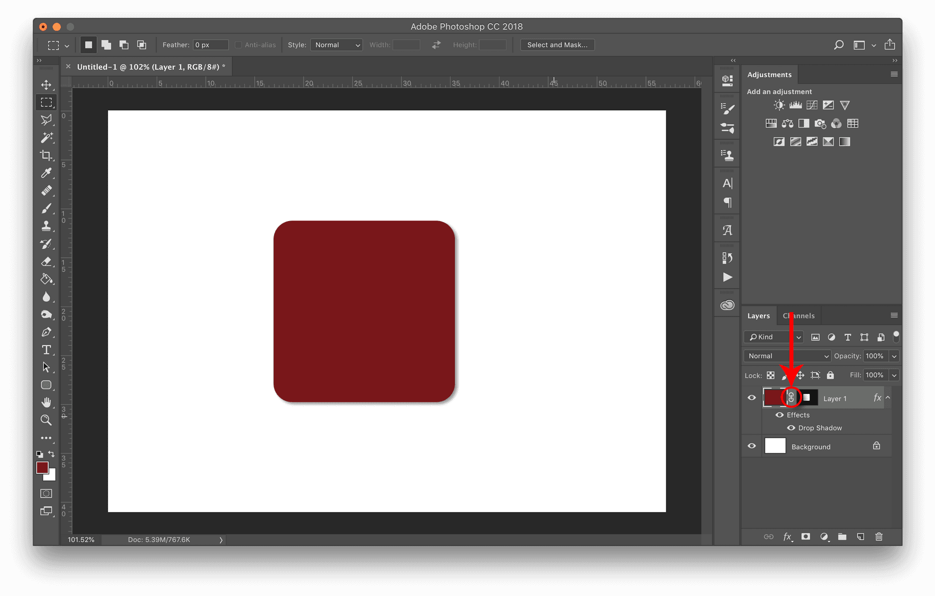 Photoshop Rounded Rectangle Design PNG Image