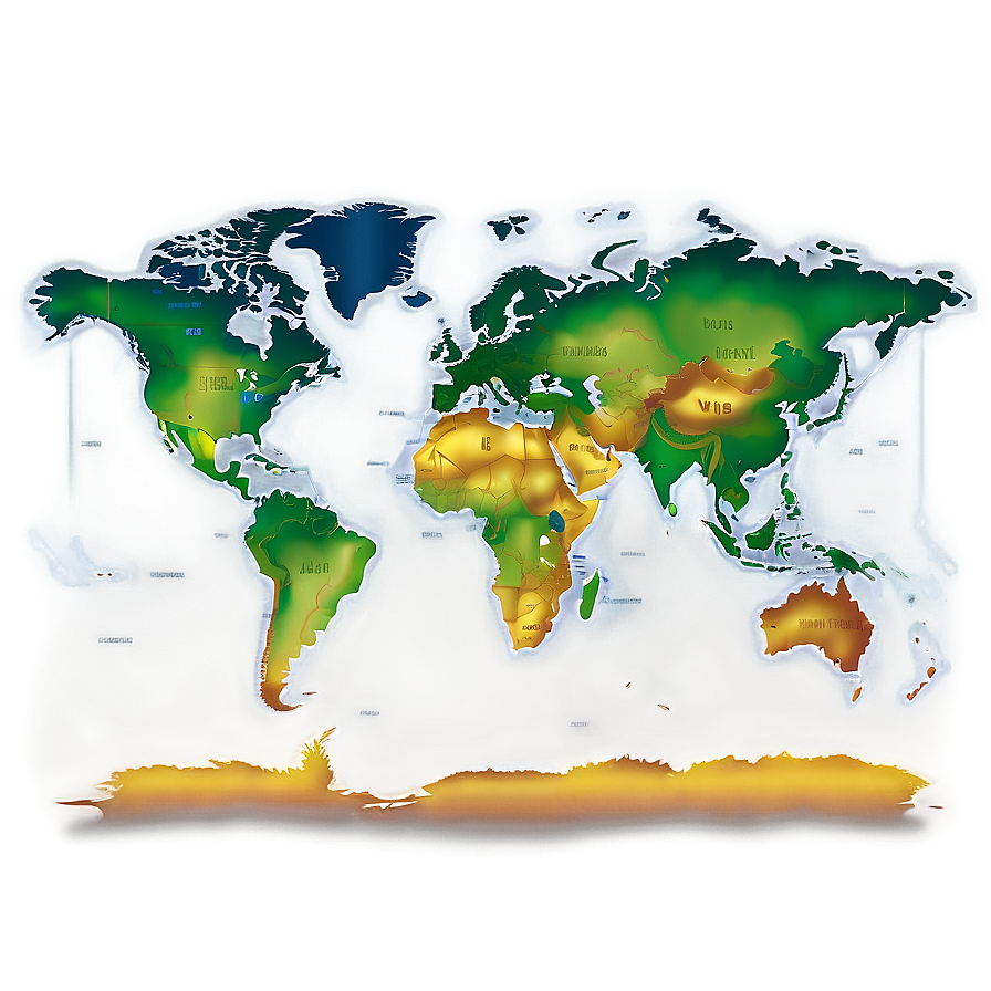 Physical World Map Vector Png Irh60 PNG Image