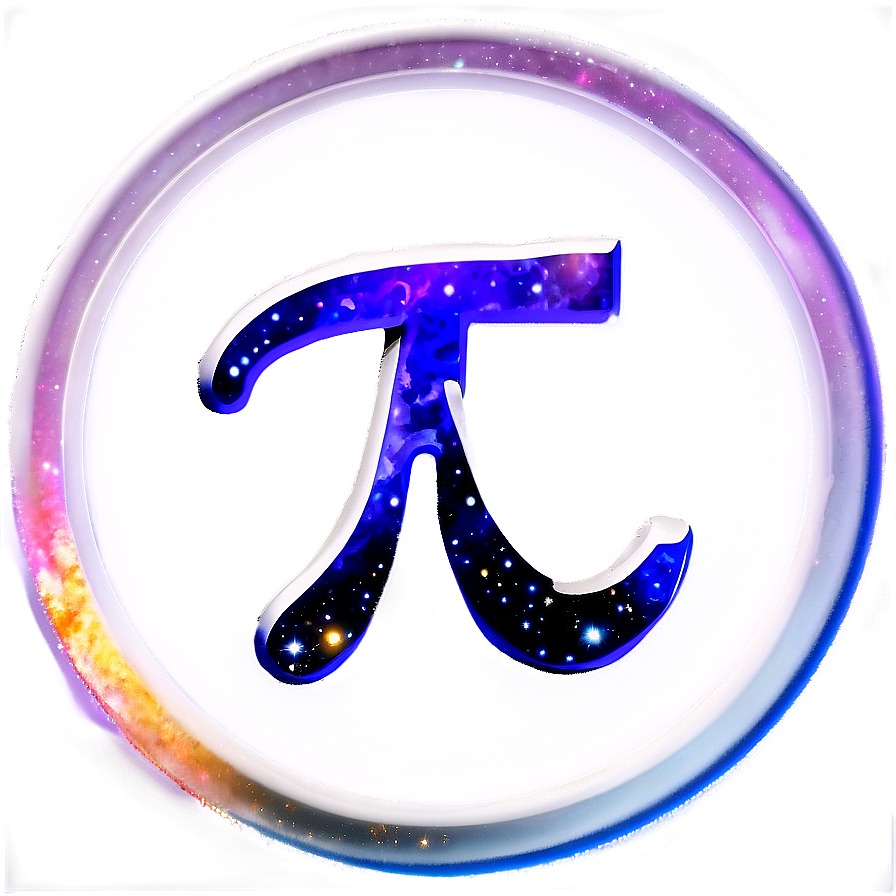 Pi Symbol Galaxy Theme Png 06212024 PNG Image