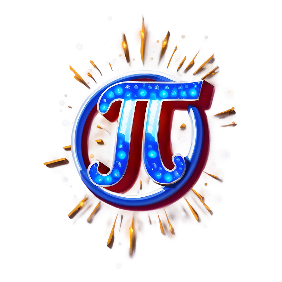 Pi Symbol Shining Brightly Png Kvi78 PNG Image