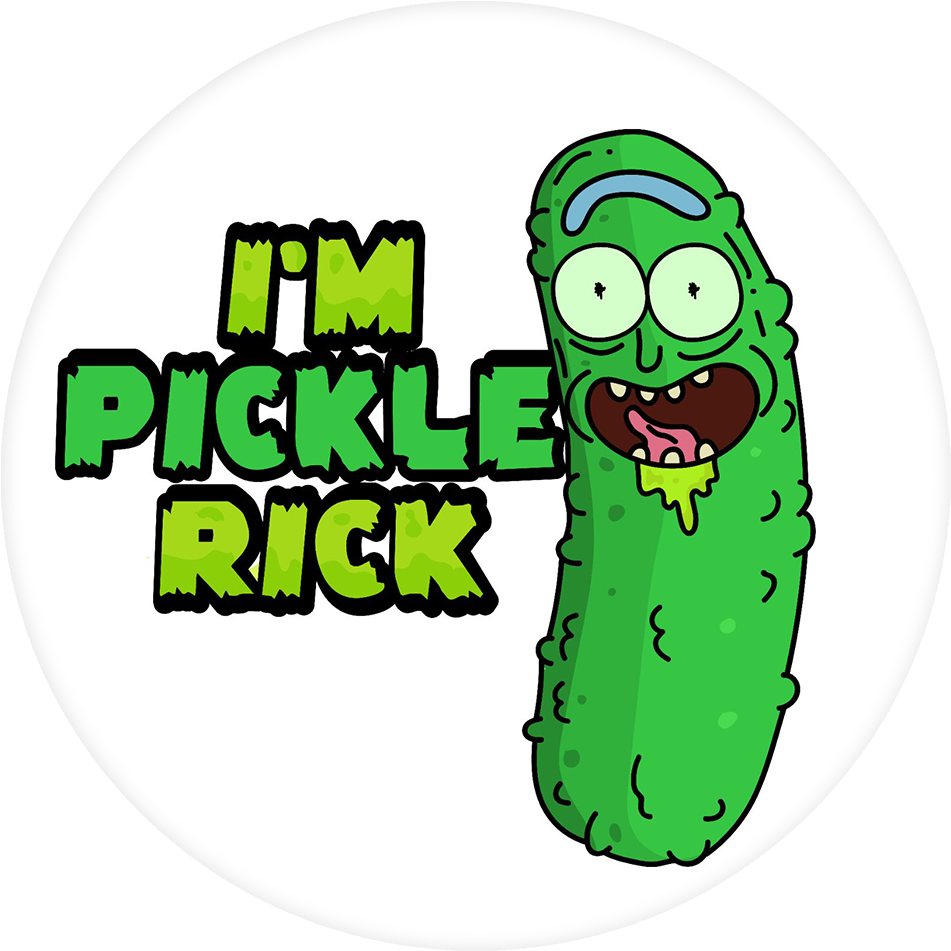 Pickle Rick Announcement PNG Image