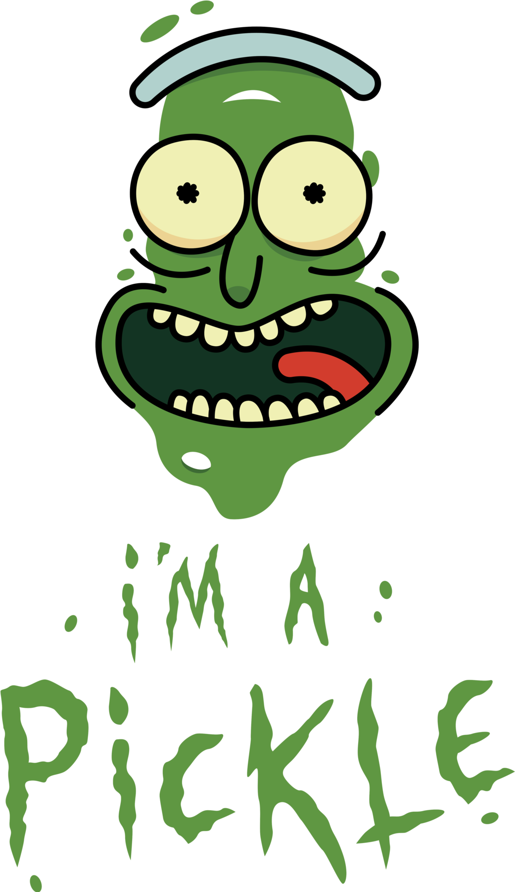 Pickle Rick Character Artwork PNG Image