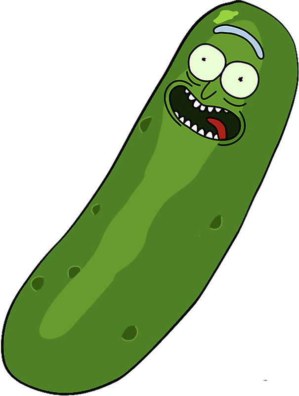 Pickle Rick Illustration PNG Image