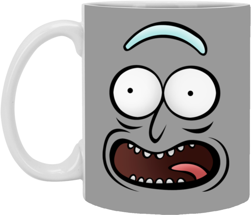 Pickle Rick Mug Design PNG Image