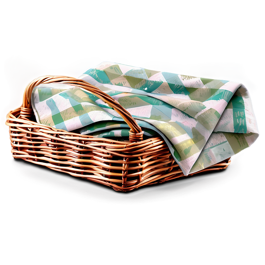 Picnic Basket Napkin Png 05252024 PNG Image