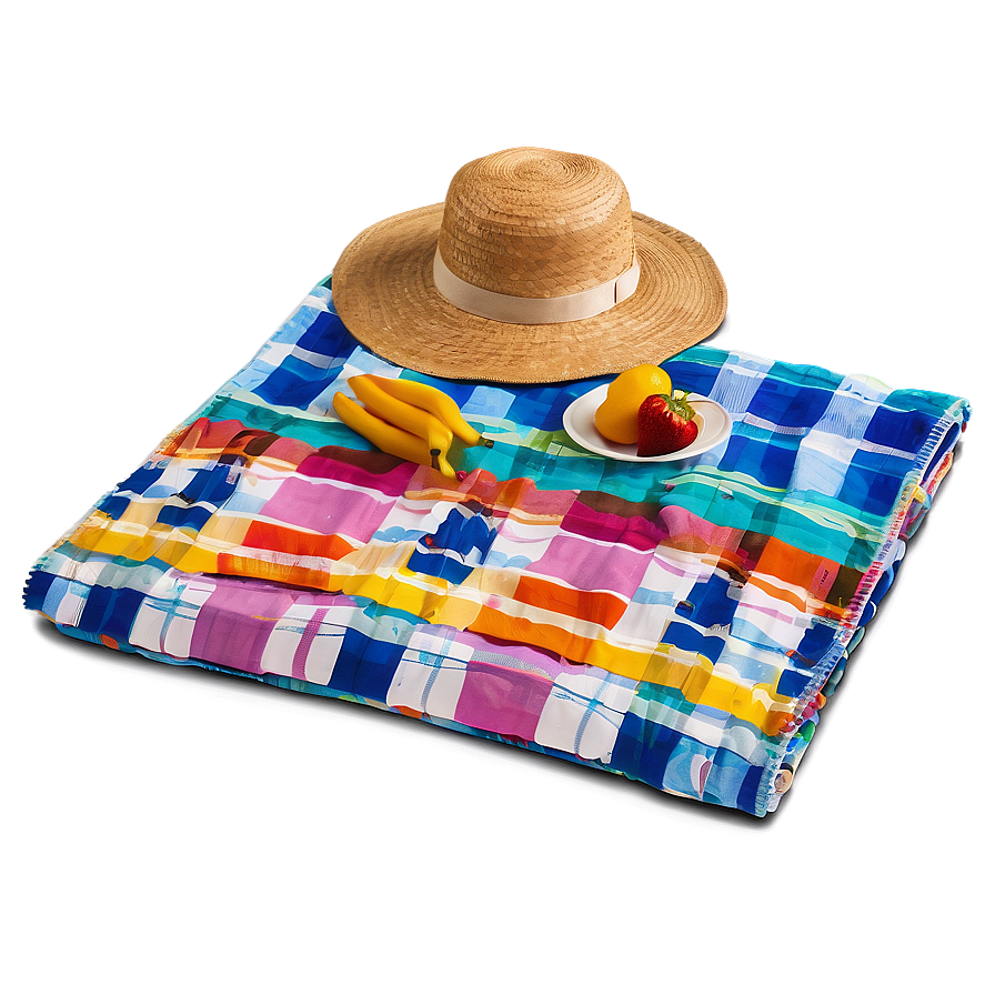 Picnic Blanket For Beach Png 06132024 PNG Image