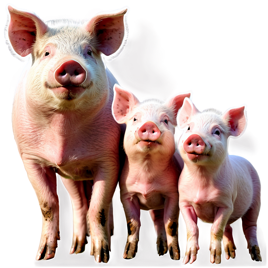 Pig Family Png 05212024 PNG Image