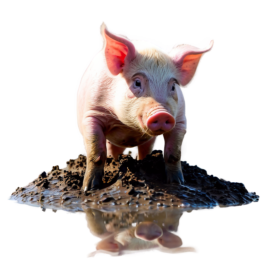 Pig In Mud Png Jnk87 PNG Image