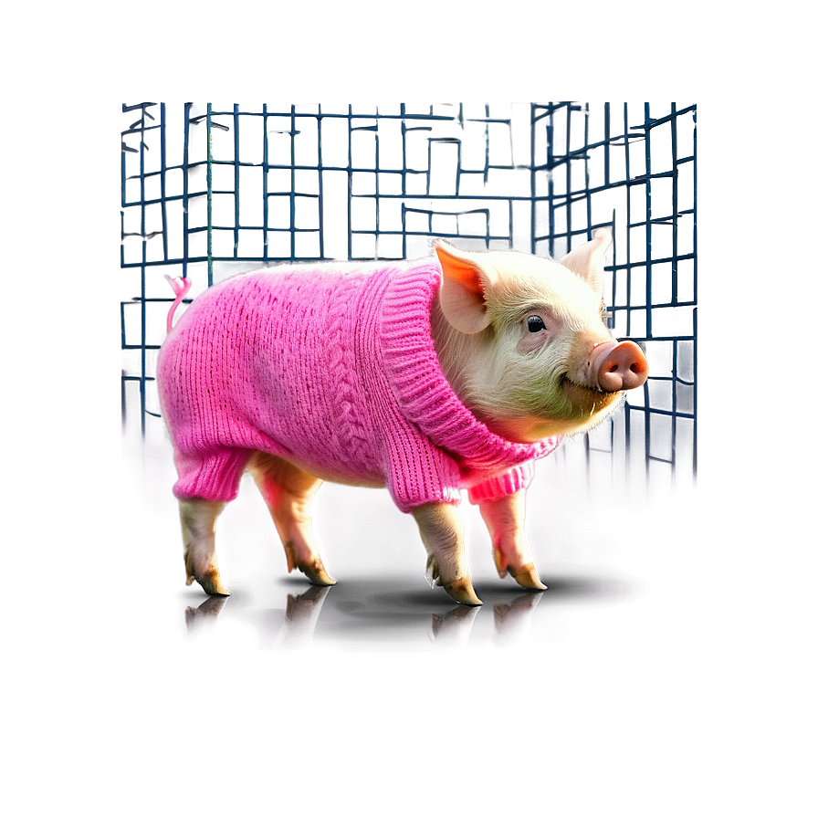 Pig In Sweater Png Uwx PNG Image