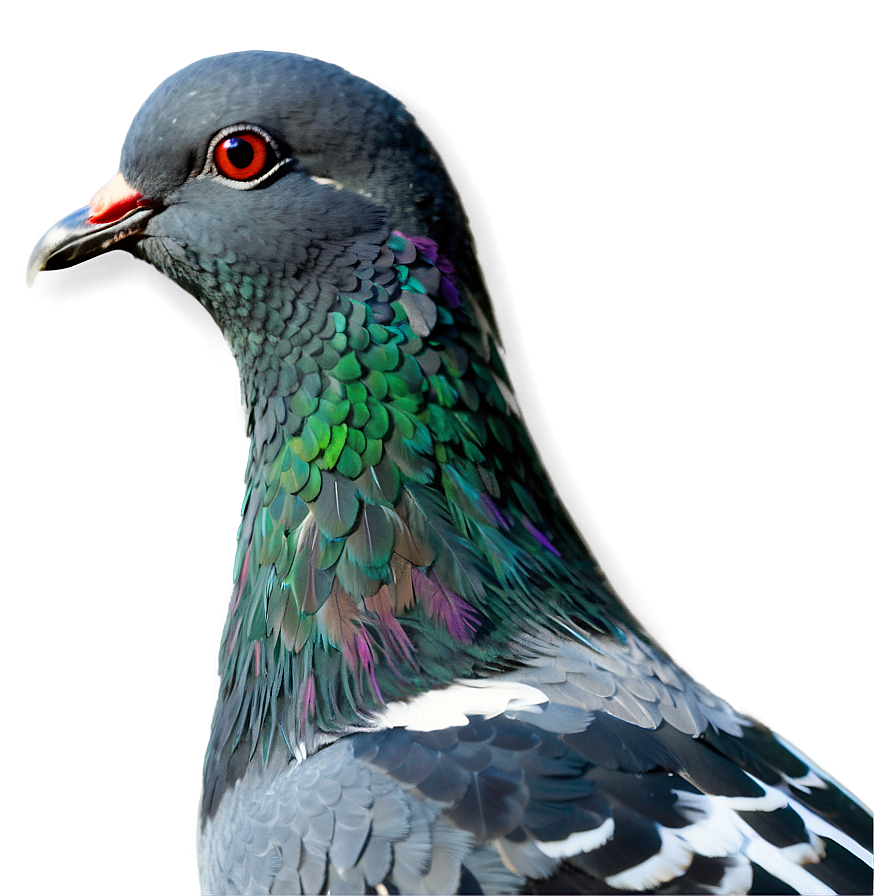 Pigeon Head Close-up Png 16 PNG Image