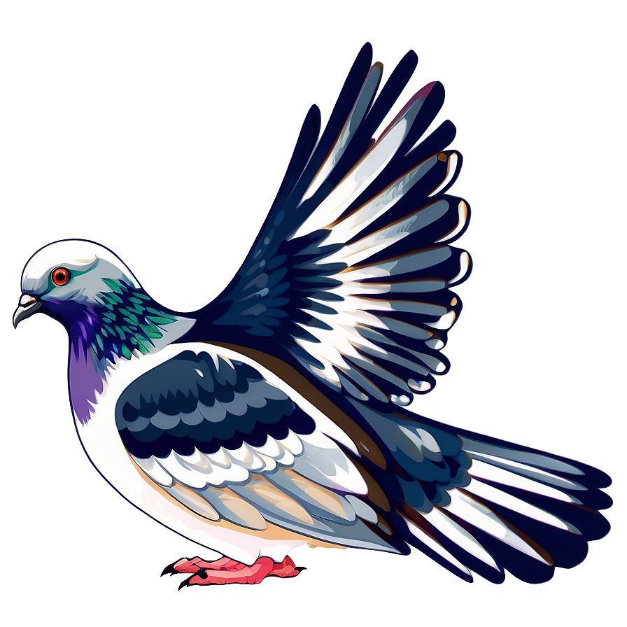 Pigeon Vector Art Png 05242024 PNG Image