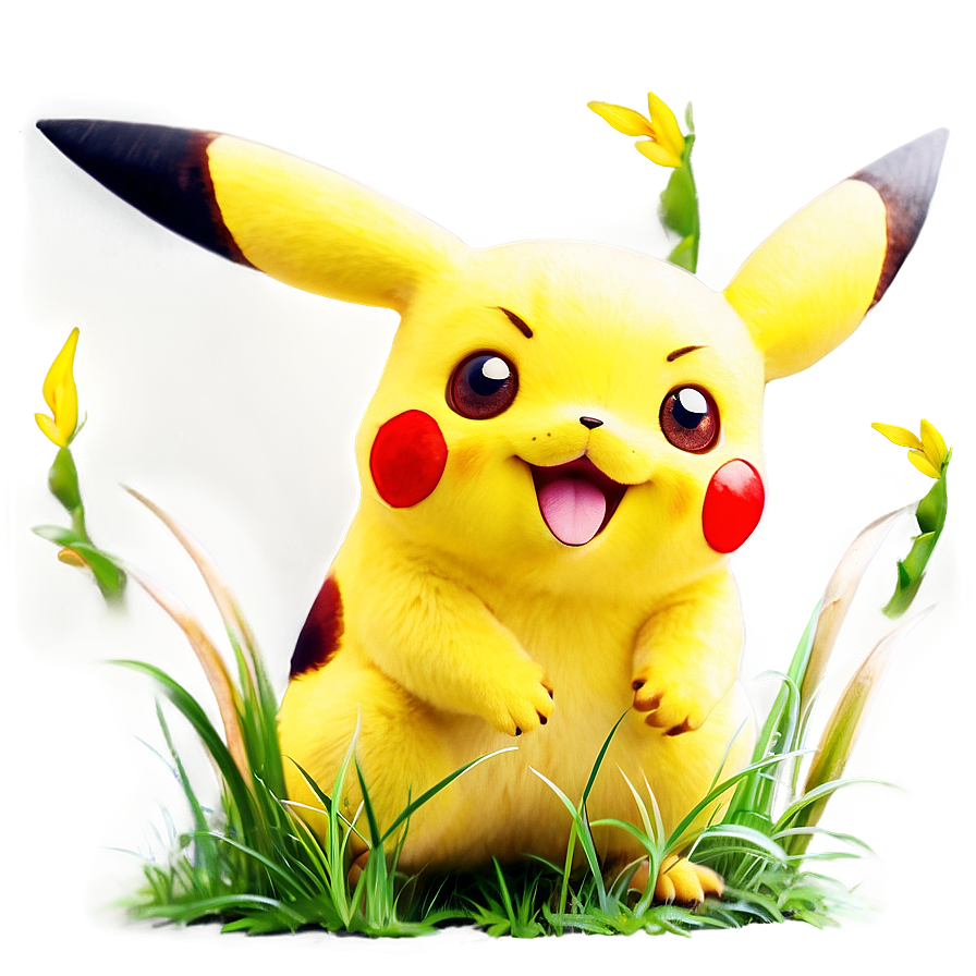 Pikachu In Grass Png 05032024 PNG Image