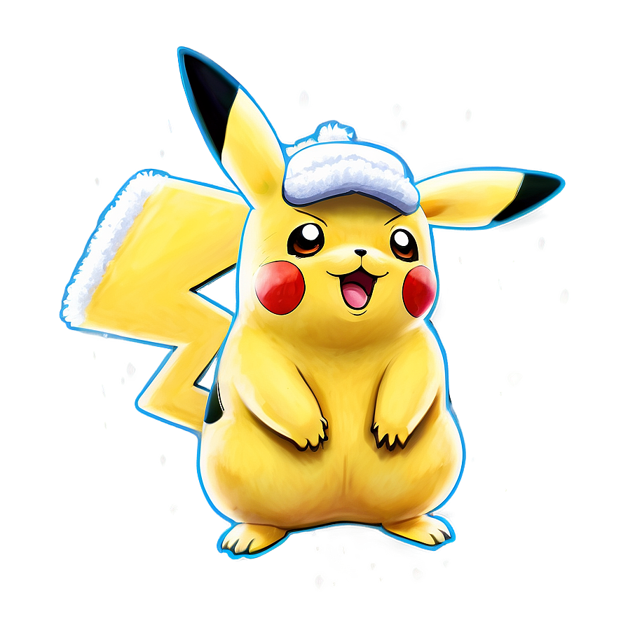 Pikachu In Snow Png Und PNG Image